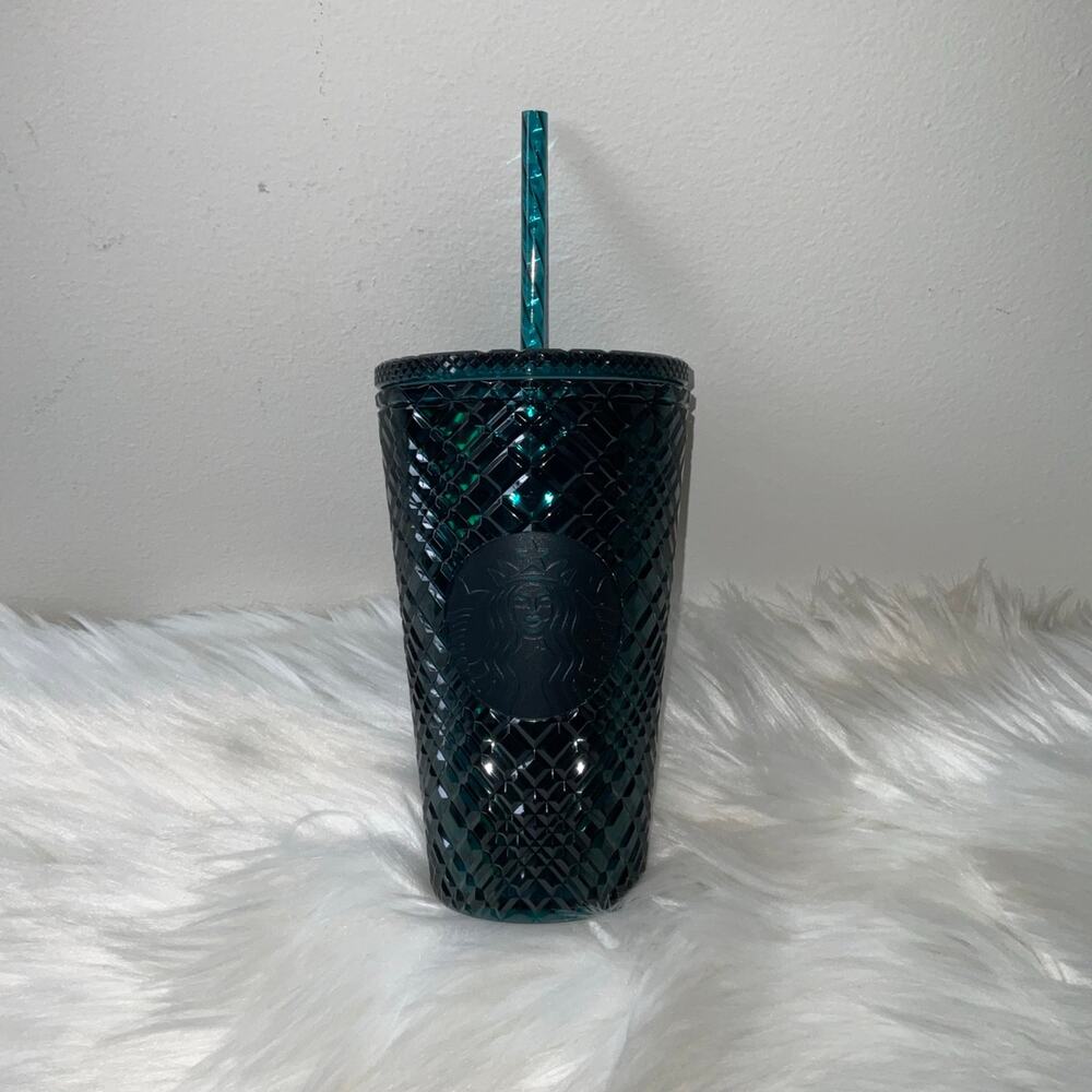 Starbucks 2022 Spring Jeweled Iridescent Green 16oz Tumbler NWT